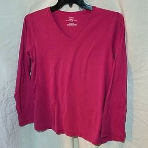 Lane Bryant Dusty Rose Long Sleeve Shirt 14W 16W